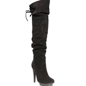 STEVE MADDEN xenon over the knee suede boots